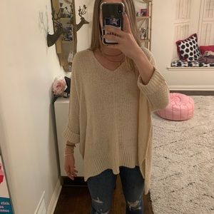 She + Sky cream sweater